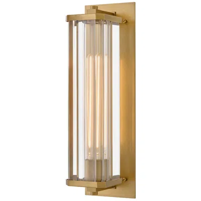 Hinkley Marcel Outdoor Medium Wall Mount Lantern 18.5" Heritage Brass
