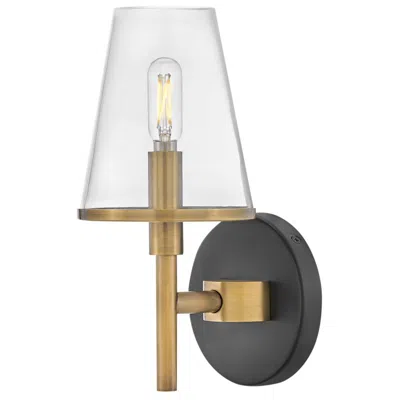 Hinkley Marten 11" Heritage Brass Clear Glass 1-light Bath Wall Light
