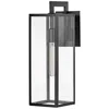 Hinkley Max 18 1/2" High Black Rectangular Lantern Outdoor Wall Light