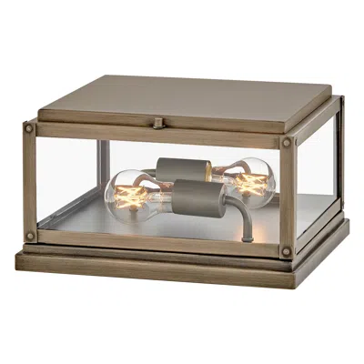 Hinkley Max 7 1/2" High Burnished Bronze Outdoor Pier Light