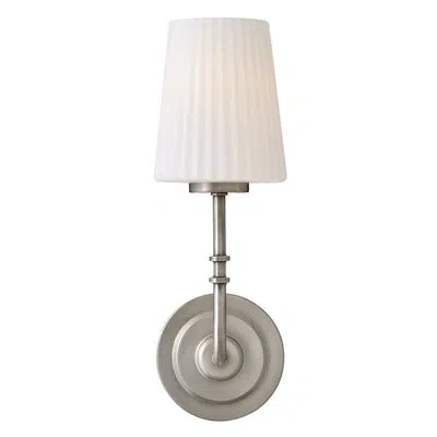 Hinkley Mckenna Medium Single Light Sconce In Nickel