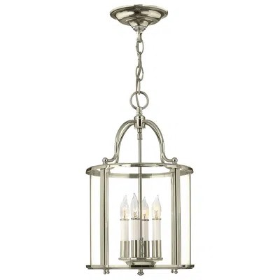 Hinkley - Medium Single Tier Pendant- 12" Polished Nickel