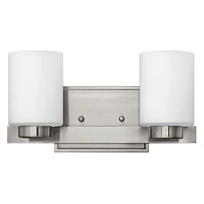 Hinkley Miley 13" Wide Brushed Nickel 2-light Bath Light
