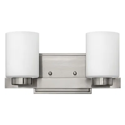 Hinkley Miley 6 1/4"h Nickel 2-light Wall Sconce By  Lighting