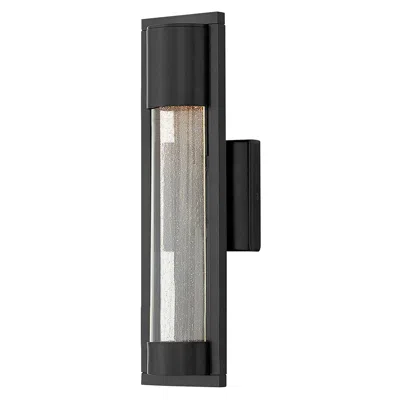Hinkley Mist 15 1/2" High Satin Black Outdoor Wall Light