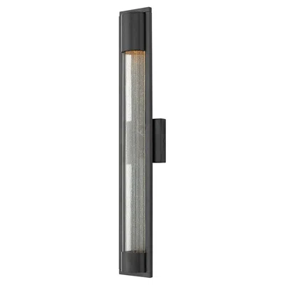 Hinkley Mist 28 1/2" High Satin Black Outdoor Wall Light