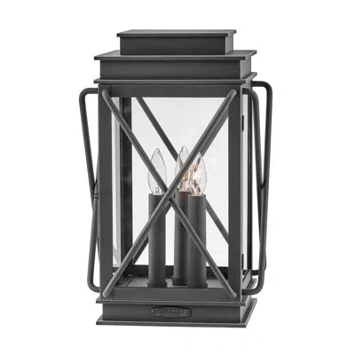 Hinkley Montecito 12v Low Voltage Pier Mount Lantern In Museum Black
