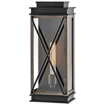 Hinkley Montecito 18 3/4" High Black Finish Outdoor Lantern Wall Light