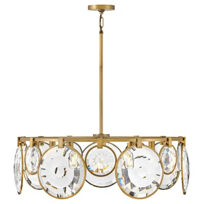 Hinkley Nala 31" Wide Heritage Brass 7-light Chandelier