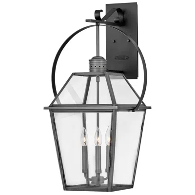 Hinkley Nouvelle 30 3/4"h Blackened Brass Outdoor Wall Light