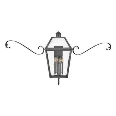 Hinkley Nouvelle 60 1/4"w Blackened Brass Outdoor Wall Light
