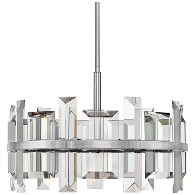 Hinkley Odette 24" Wide Polished Nickel Modern Crystal Pendant Light