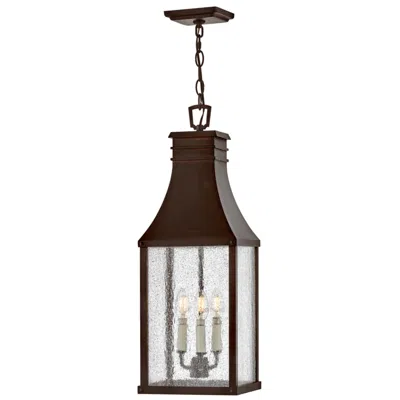 Hinkley Outdoor Beacon Hill Large Hanging Lantern 25.5" Blackened Copper