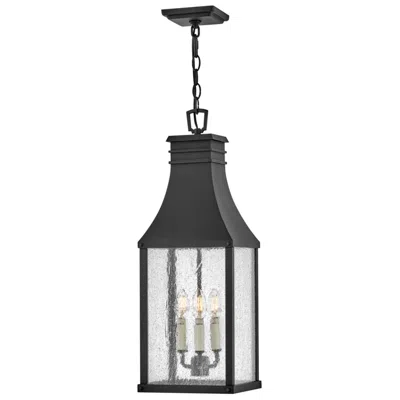 Hinkley Outdoor Beacon Hill Large Hanging Lantern 25.5" Museum Black