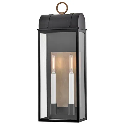 Hinkley Outdoor Campbell Large Wall Mount Lantern 26" Black