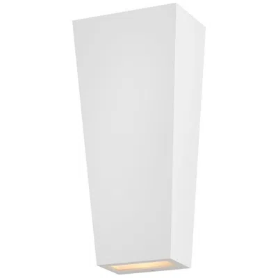 Hinkley Outdoor Cruz Medium Led Wall Mount Lantern 16.5" Textured White