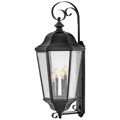 Hinkley Outdoor Edgewater Extra Large Wall Mount Lantern 34.75" Black