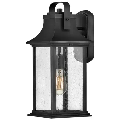 Hinkley Outdoor Grant Medium Wall Mount Lantern 16.75" Textured Black