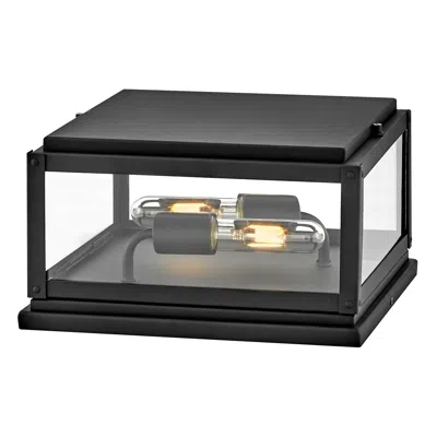 Hinkley Outdoor Max Small Pier Mount Lantern 12" Black