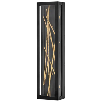 Hinkley Outdoor Styx Large Wall Mount Lantern 6" Black