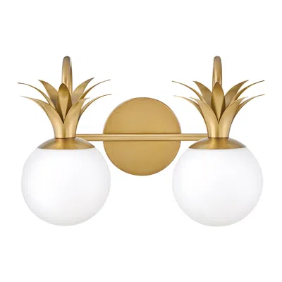 Hinkley Palma 15" Wide 2-light Brass Bath Vanity Wall Sconce