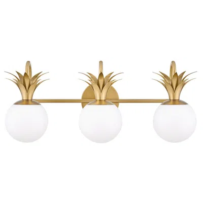 Hinkley Palma 24" Wide Brass Finish Pineapple Bath Light