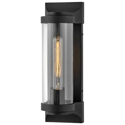 Hinkley Pearson 14" High Textured Black Outdoor Wall Light