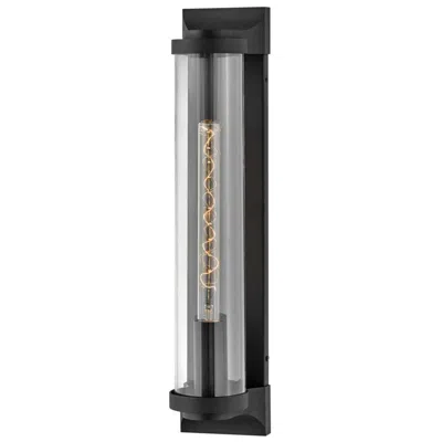 Hinkley Pearson 22" High Modern Black And Glass Outdoor Wall Light