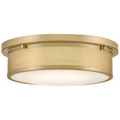Hinkley Pierce Medium Flush Mount 14" Lacquered Brass