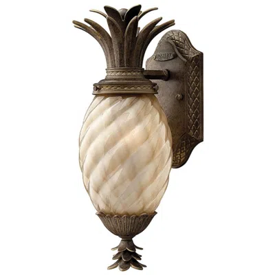 Hinkley Plantation 14" High Pearl Bronze Outdoor Wall Light
