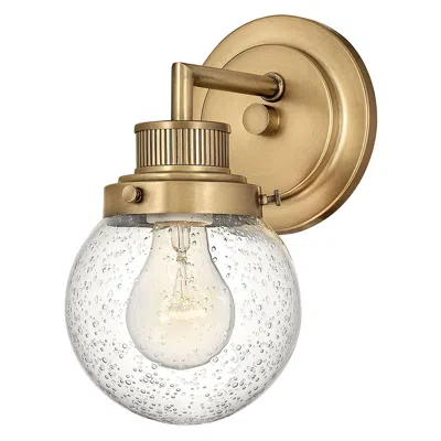 Hinkley Poppy 9 1/2" High Brass Wall Sconce By  Lighting