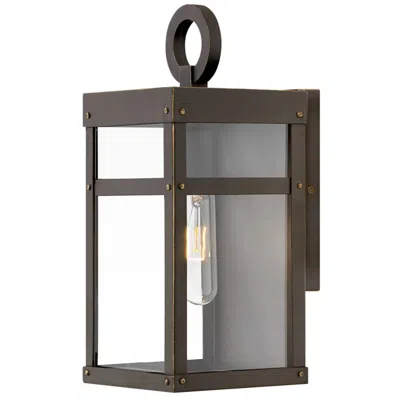 Hinkley Porter 13" High Oil-rubbed Bronze Outdoor Wall Light