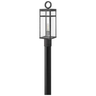 Hinkley Porter 22 3/4" High Aged Zinc Outdoor Post Light