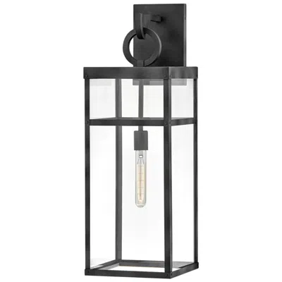 Hinkley Porter 29" High Aged Zinc Outdoor Wall Light
