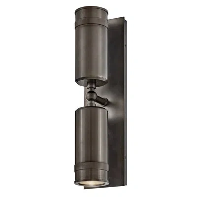Hinkley Pratt 19" Aluminum Pivotable Wall Mount Lantern In Black Oxide