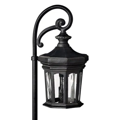 Hinkley Raley Low Voltage Metal Pathway Light In Museum Black