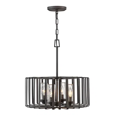 Hinkley Reid 21" High Graphite 60 Watts Outdoor Hanging Light