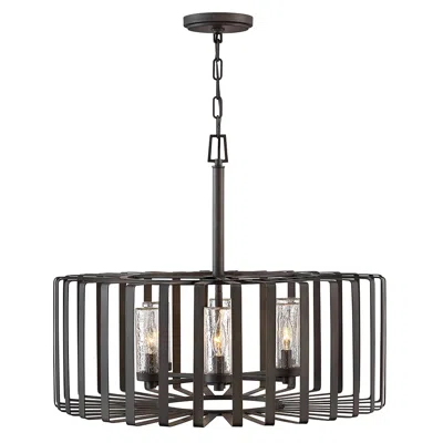 Hinkley Reid 23" High Brushed Graphite 6-light Outdoor Hanging Light