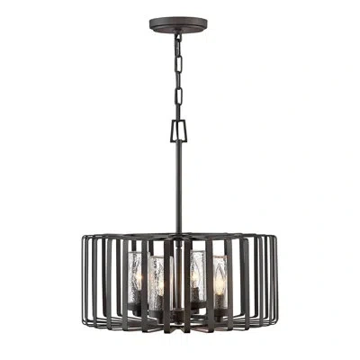 Hinkley Reid Four-light 12v Outdoor Caged Chandelier