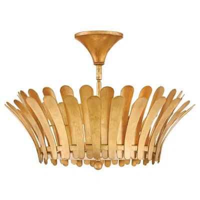 Hinkley Reina 20" Wide Distressed Brass Ceiling Light