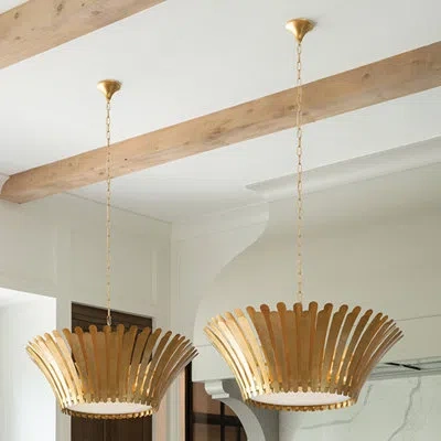 Hinkley Reina Chandelier In Distressed Brass