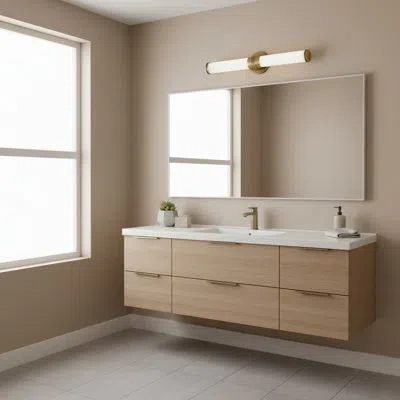Hinkley Remi 23.75" Integrated Led Bath Vanity Sconce In Champagne Bronze