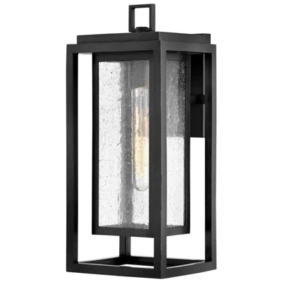 Hinkley Republic 16" Rectangular Marine Grade Black Outdoor Wall Light