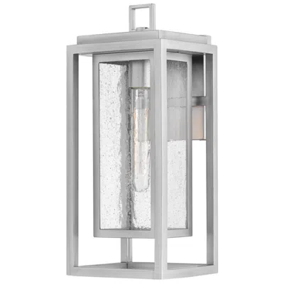 Hinkley Republic 16"h Satin Nickel Led Outdoor Lantern Wall Light