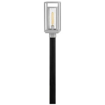 Hinkley Republic 17" High Satin Nickel Outdoor Post Light