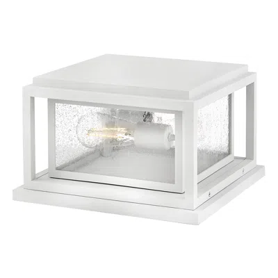 Hinkley Republic 7 1/2" High White 2-light Outdoor Pier Mount Light