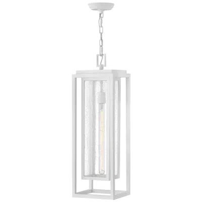 Hinkley Republic Outdoor Large Hanging Lantern 9" Textured White
