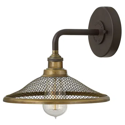 Hinkley Rigby 8 1/2" High Buckeye Bronze Brass Wall Sconce