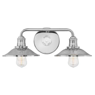 Hinkley Rigby 8 3/4"h Polished Nickel 2-light Wall Sconce
