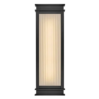 Hinkley Rockwell Large Wall Mount Lantern In Noir Texturé;textured Black